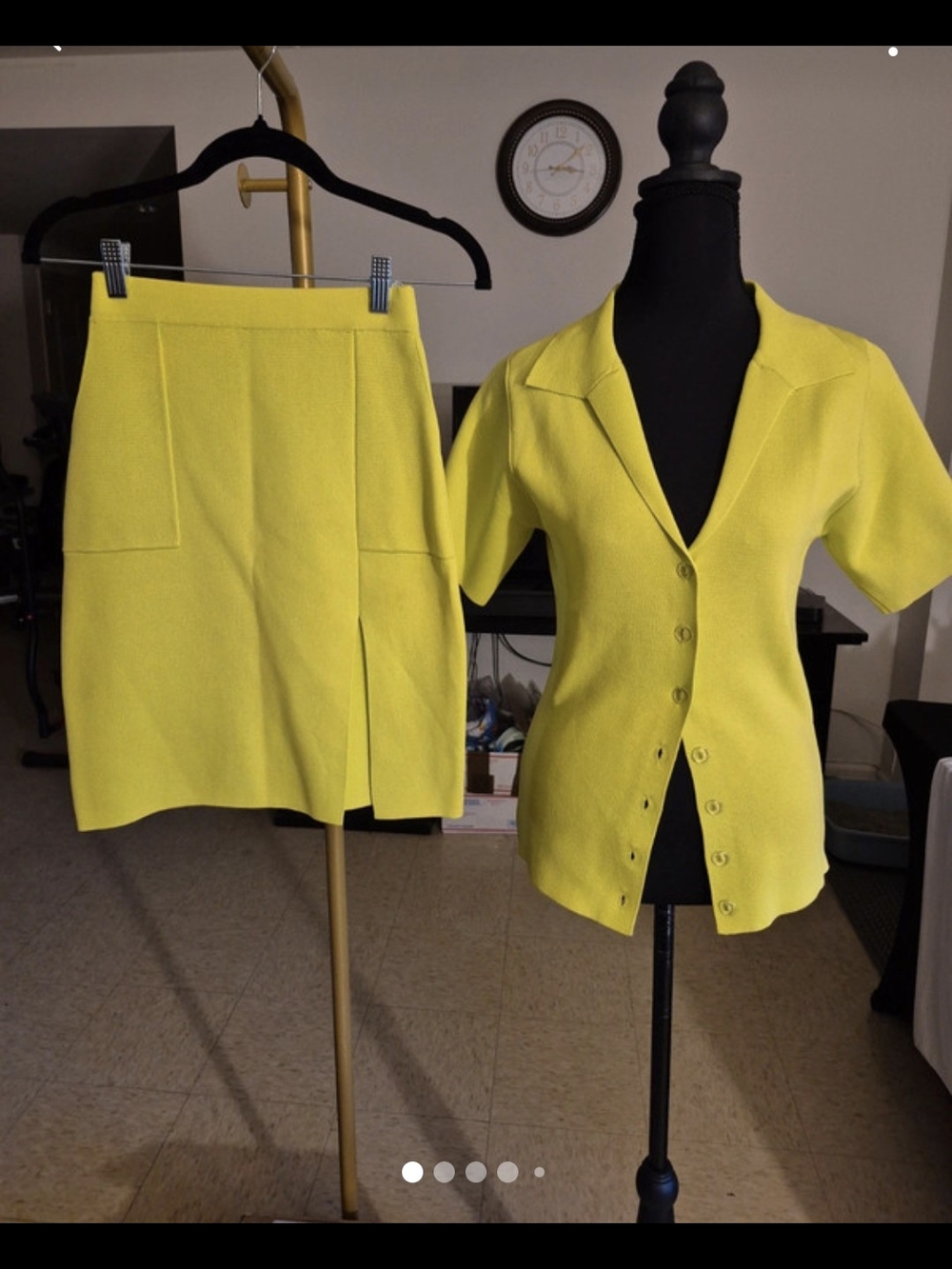 Hanifa Lime Green 2pc Knit Set